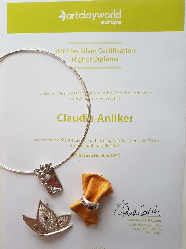 Art Clay Certificate